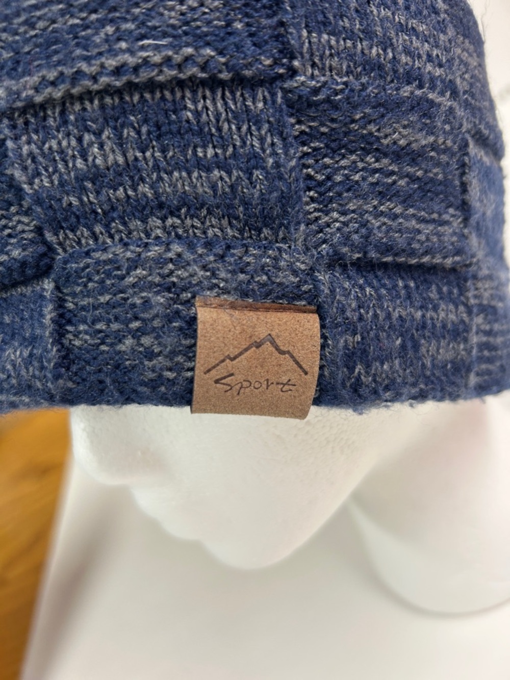 Sporto Navy Blue Knit Beanie Hat - Picture 2 of 3